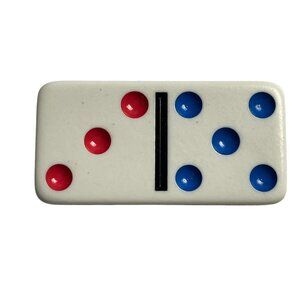 Double Nine Dominoes Replacement Tile 3 5 Color Dot Vintage 1998 mq